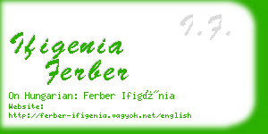 ifigenia ferber business card